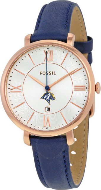 Fossil Jacqueline Navy Leather Watch - ONLINE ONLY