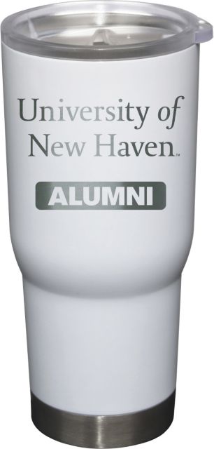 22 oz White Stainless Steel Tumbler Alumni