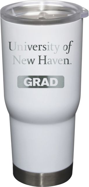 22 oz White Stainless Steel Tumbler Grad