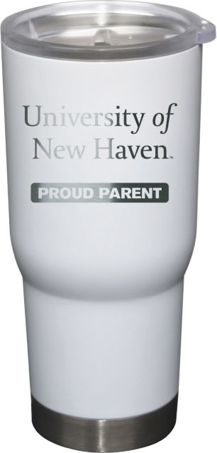 22 oz White Stainless Steel Tumbler Proud Parent