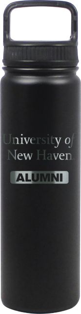 24 oz Matte Black Stainless Steel Water Bottle Alumni