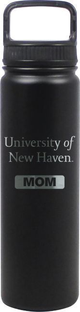 24 oz Matte Black Stainless Steel Water Bottle Mom