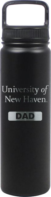 24 oz Matte Black Stainless Steel Water Bottle Dad