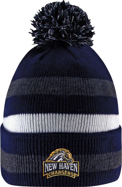 University of New Haven Chargers Pom Knit Hat with Cuff