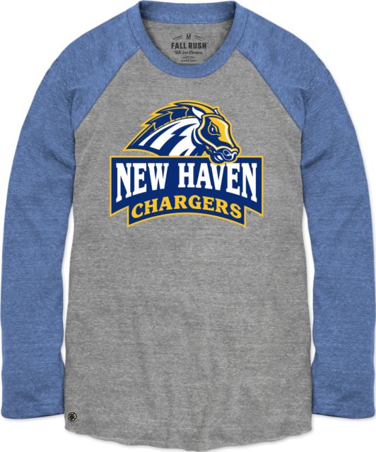 University of New Haven Tri-Blend Long Sleeve Baseball T-Shirt