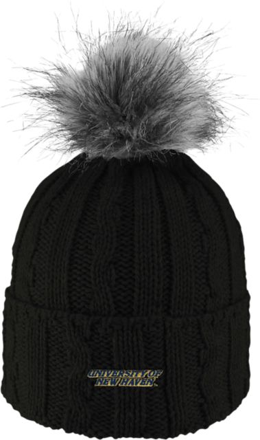 University of New Haven Women's Fur Pom Beanie