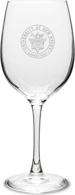 University of New Haven 16 oz. Wine Glass