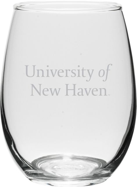 University of New Haven 15 oz. Wine Glass