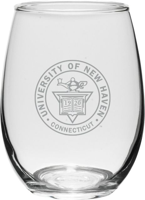 University of New Haven 21 oz. Stemless Wine Glass