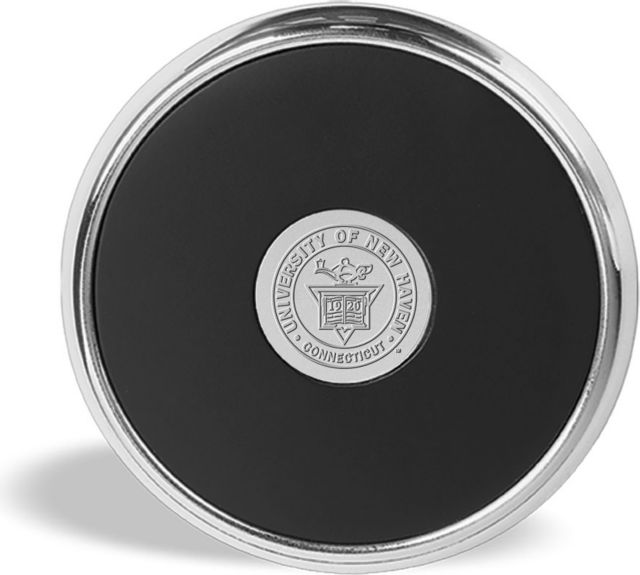 University of New Haven Leather Inlay Coaster