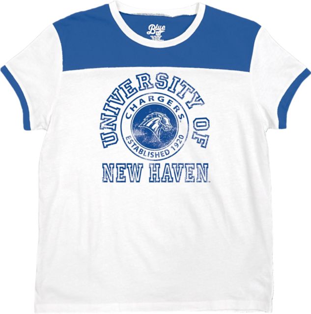 University of New Haven Chargers Women's Ringer Short Sleeve T-Shirt:  University Of New Haven