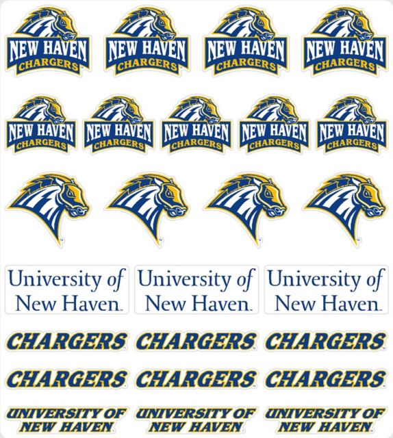 University of New Haven Chargers Sticker Sheet