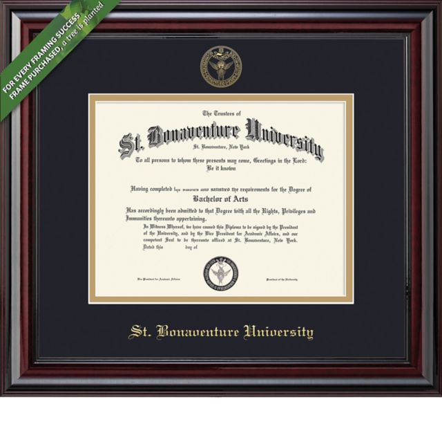 St. Bonaventure University 8.5'' x 11'' Elite Diploma Frame