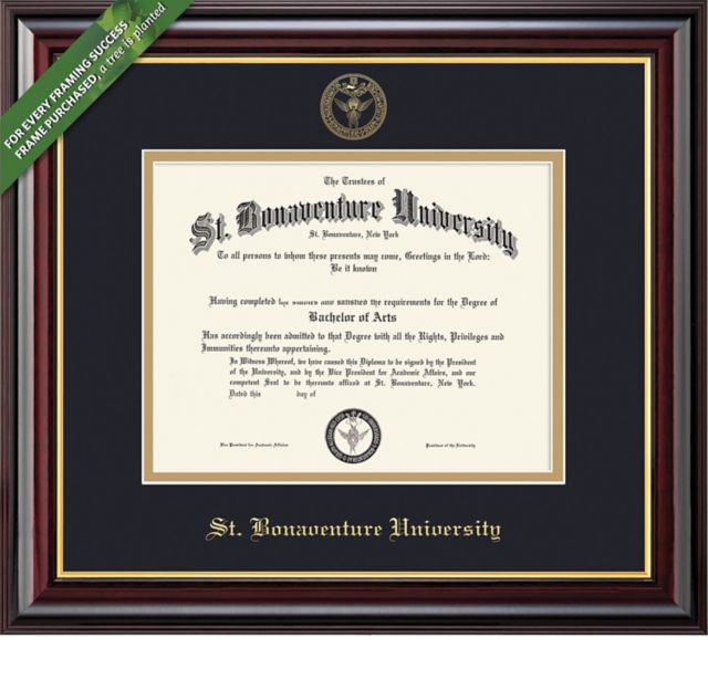St. Bonaventure University 8.5'' x 11'' Windsor Diploma Frame