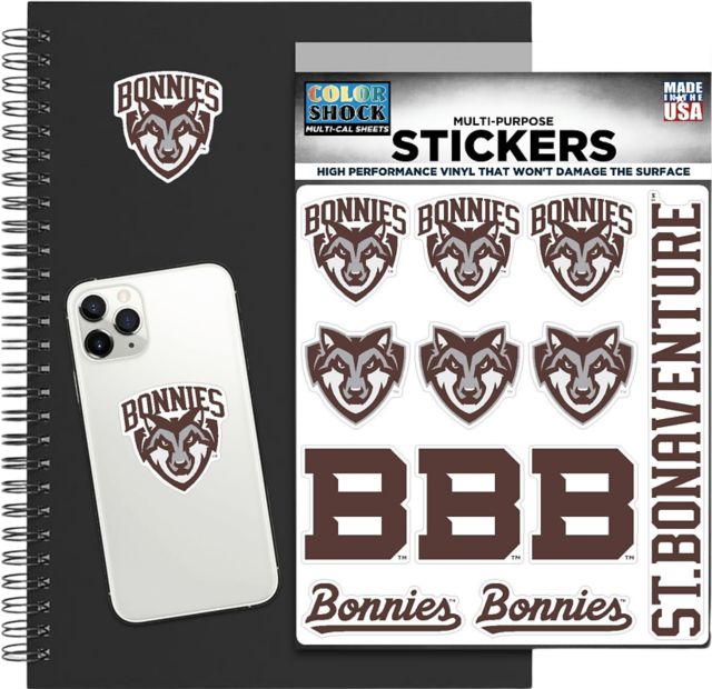 St. Bonaventure University Bonnies Sticker Sheet