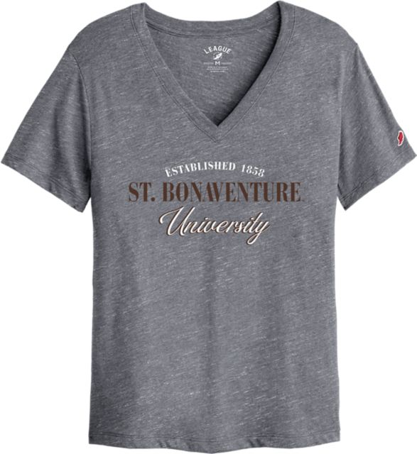 St. Bonaventure University Women's V-Neck Short Sleeve T-Shirt