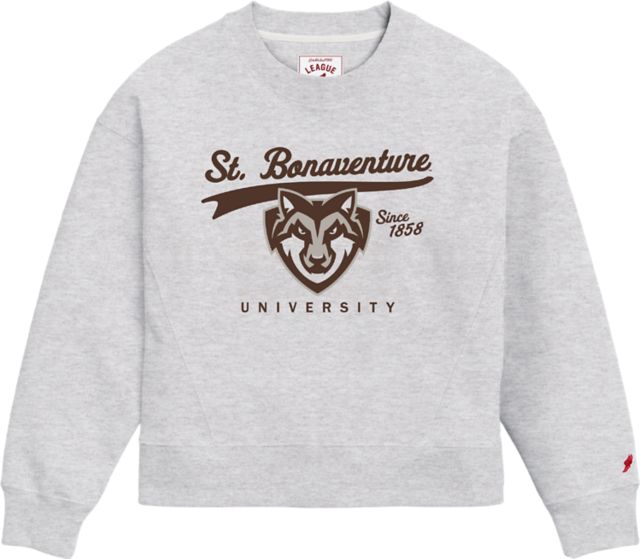 St. Bonaventure University Bonnies Women's Boxy Crewneck Sweatshirt
