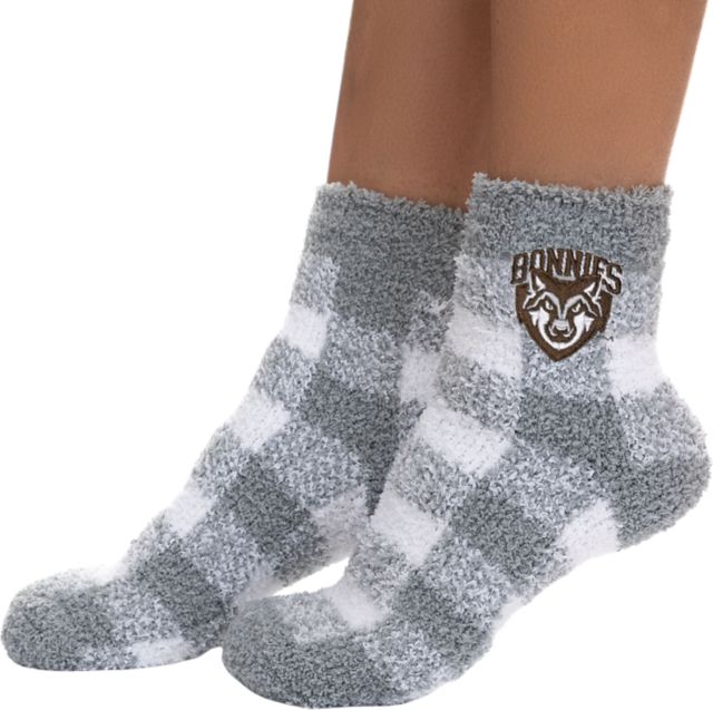 St. Bonaventure University Buffalo Check Socks