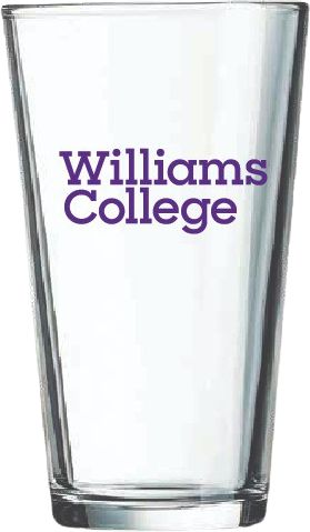 Williams College 16 oz. Glass