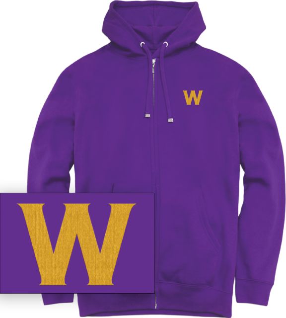 Williams College Chainstitch Full Zip Hooded Sweatshirt