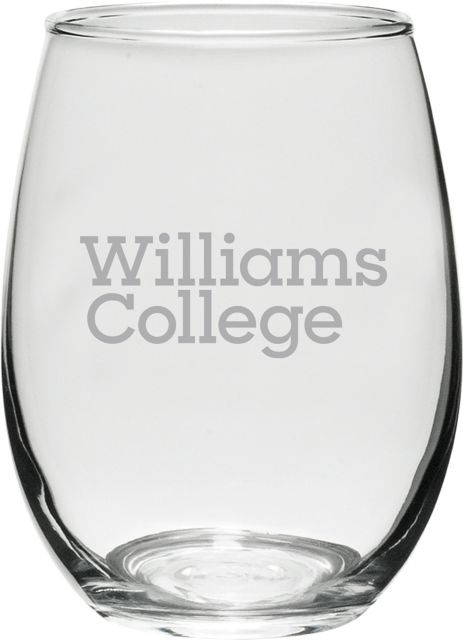 Williams College 21 oz. Stemless Wine Glass