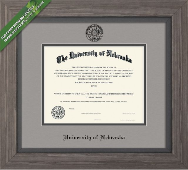 University of Nebraska - Lincoln 8.5" x 11" Greystone Diploma Frame