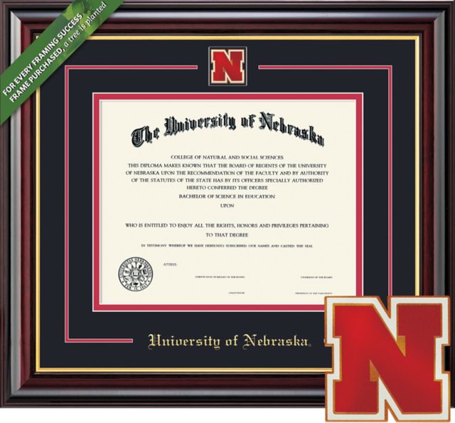 University of Nebraska - Lincoln 8.5" x 11" Windsor Diploma Frame