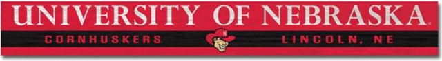 University of Nebraska - Lincoln Doorway Plank Sign 4x36 - ONLINE ONLY