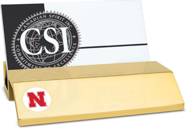 CSI Gold  Card Holder With  Colored Medallion - ONLINE ONLY