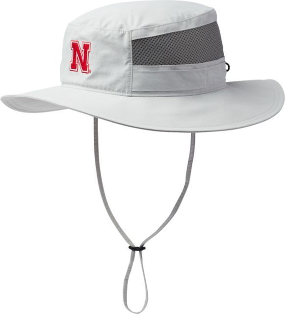 Columbia Nebraska Cornhuskers Gray Bora Booney II Bucket Hat