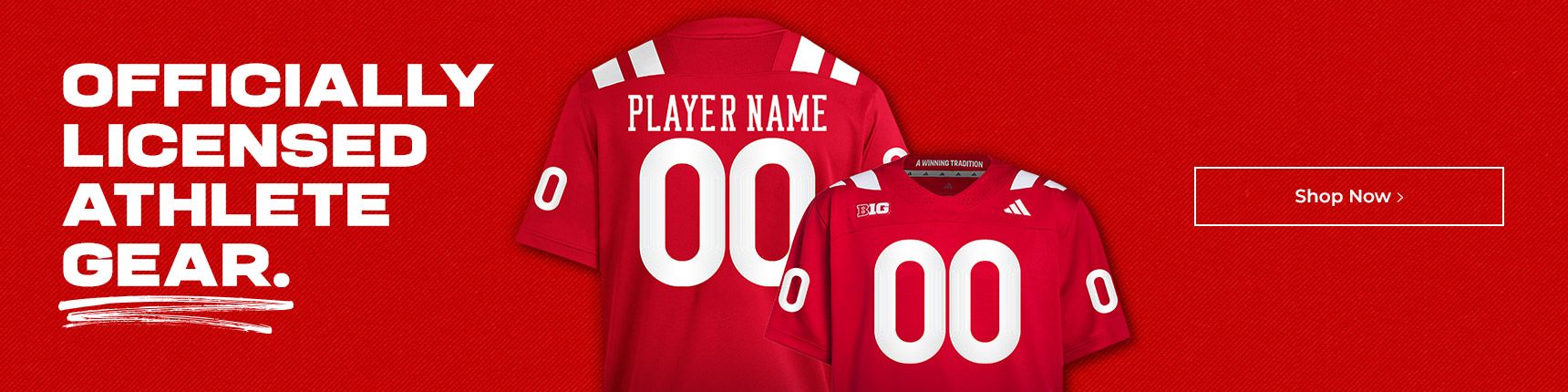 Officially licensed athlete gear.