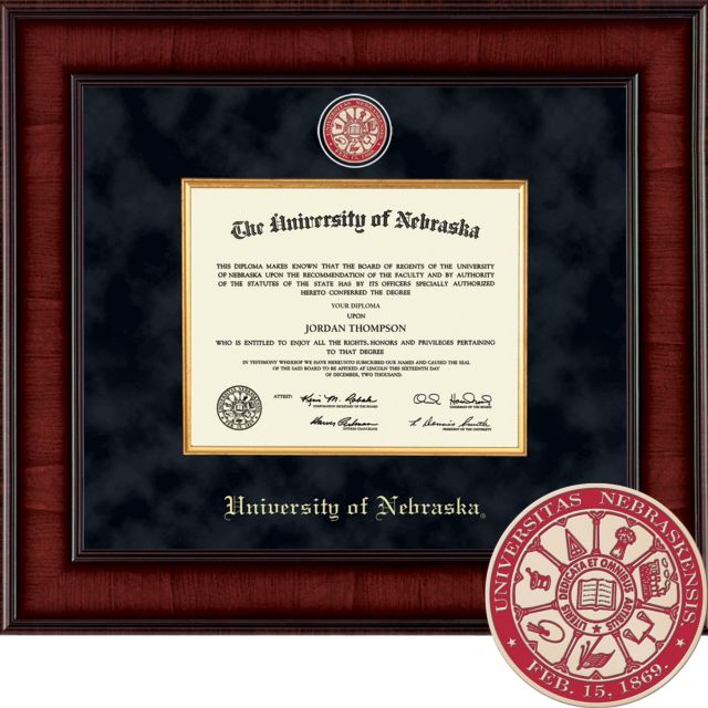 University of Nebraska Lincoln diploma frame campus degree shops certificate framing gift UNL graduation frames document plaque certification