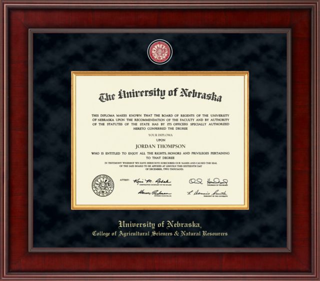 Church Hill Classics Presidential Diploma Frame. Agricultural Sci & Nat Res. Bachelors, Masters, PhD. - ONLINE ONLY