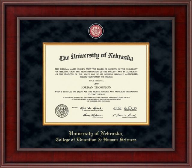 Church Hill Classics Presidential Diploma Frame. Education & Human Sciences. Bachelors, Masters, PhD. - ONLINE ONLY