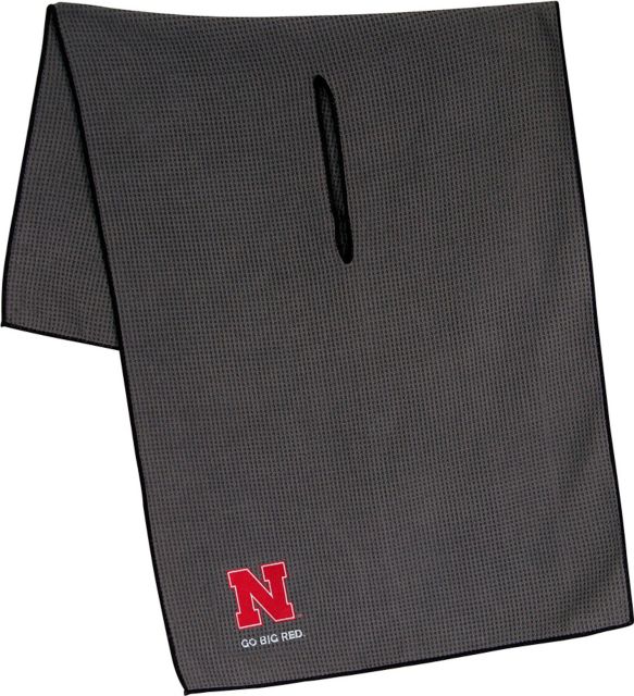 University Of Nebraska - Lincoln 19''X41'' Grey Microfiber Towel - ONLINE ONLY