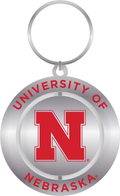 University of Nebraska - Lincoln Spinner Key Tag