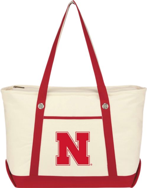 University of Nebraska - Lincoln Canvas Zippered Tote Bag