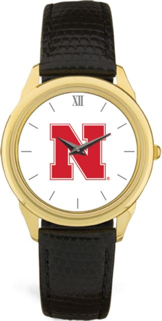 CSI Men's Black Leather  Wristwatch  (Gift Boxed) With Colored Medallion - ONLINE ONLY