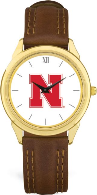 CSI Brownleather Wristwatch With  Colored Medallion - ONLINE ONLY