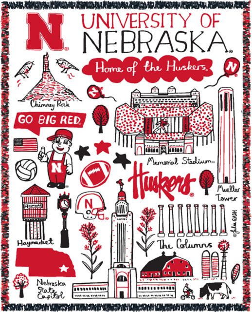 University of Nebraska - Lincoln Tapestry Blanket