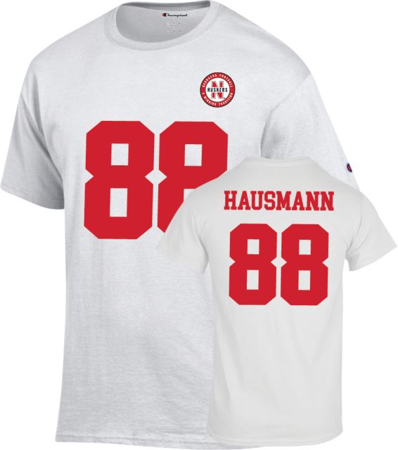 Nebraska Football T Shirt Hausmann - 88 - ONLINE ONLY
