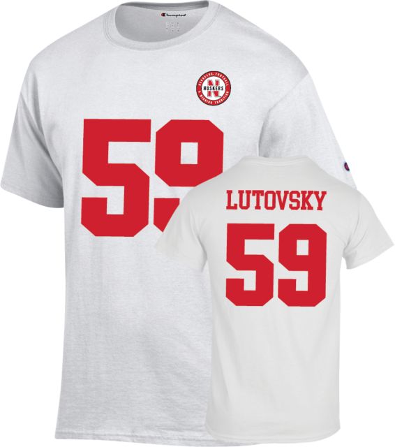 Nebraska Football T Shirt Lutovsky - 59 - ONLINE ONLY