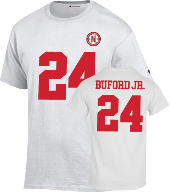 Nebraska Football T Shirt Buford Jr - 24 - ONLINE ONLY