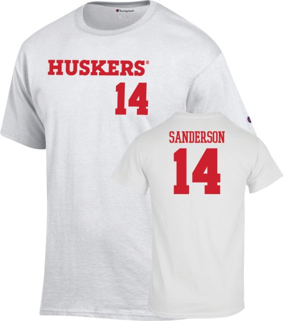 Nebraska Baseball T-Shirt Case Sanderson - 14 - ONLINE ONLY