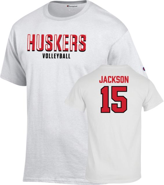 Nebraska Women's Volleyball T-Shirt Andi Jackson - 15 - ONLINE ONLY