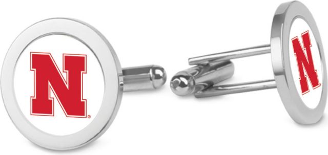 CSI Silver Cufflinks (Gift Boxed) With Colored Medallion - ONLINE ONLY