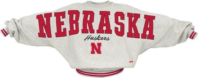 University of Nebraska - Lincoln Huskers Women's Ribbed Fleece Crewneck Sweatshirt