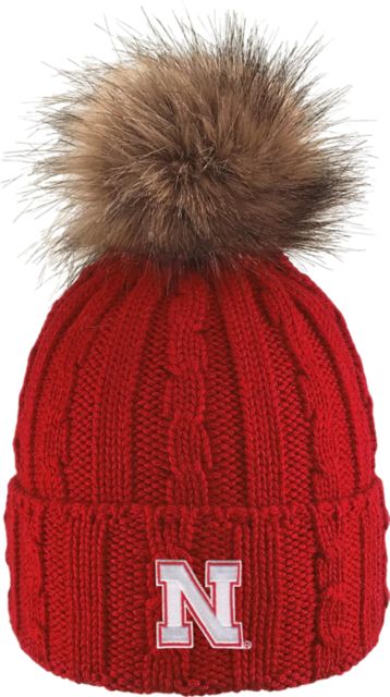 University of Nebraska - Lincoln Women's Fur Pom Beanie