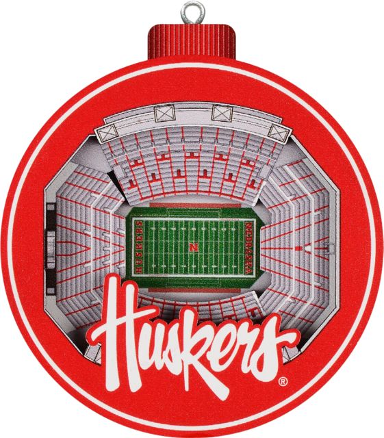 University of Nebraska - Lincoln 3D Stadium View Ornament