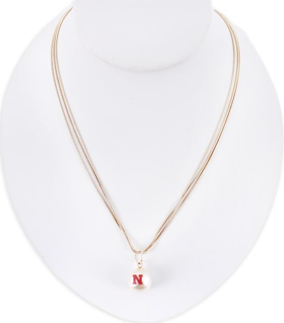 University of Nebraska - Lincoln 18'' Pear Necklace